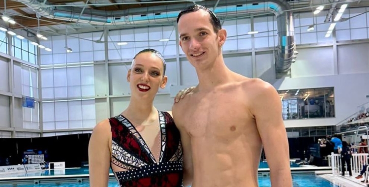 Emma Garcia va ser tercera a la Copa del Món de rutina tècnica del duel mixt | @nataciocat